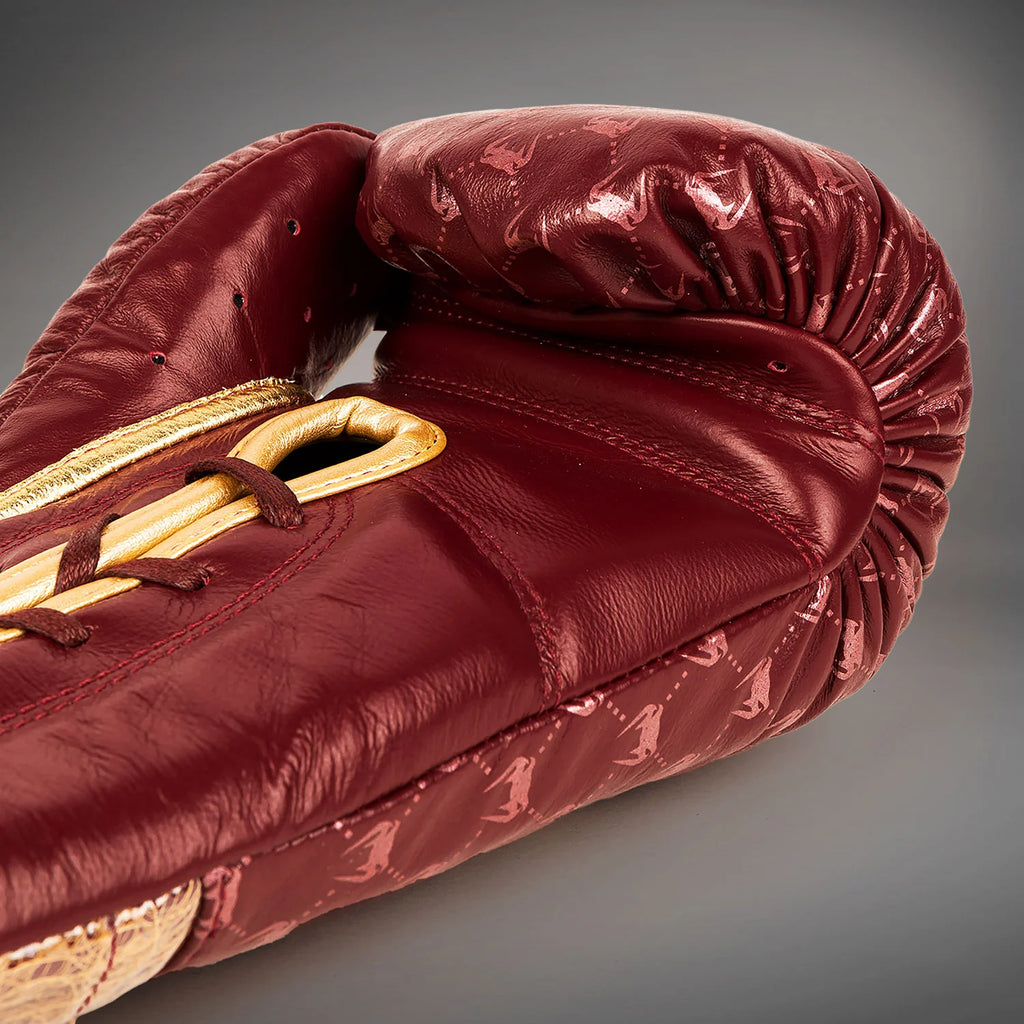 Guantes de boxeo con cordones Venum Coco Monogram Pro (Rojo granate)