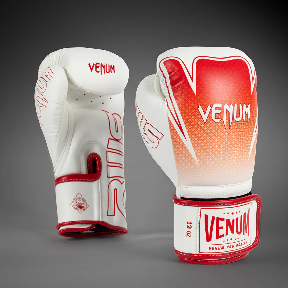 Guantes de boxeo Venum x RWS 2.0 - Blanco/Rojo