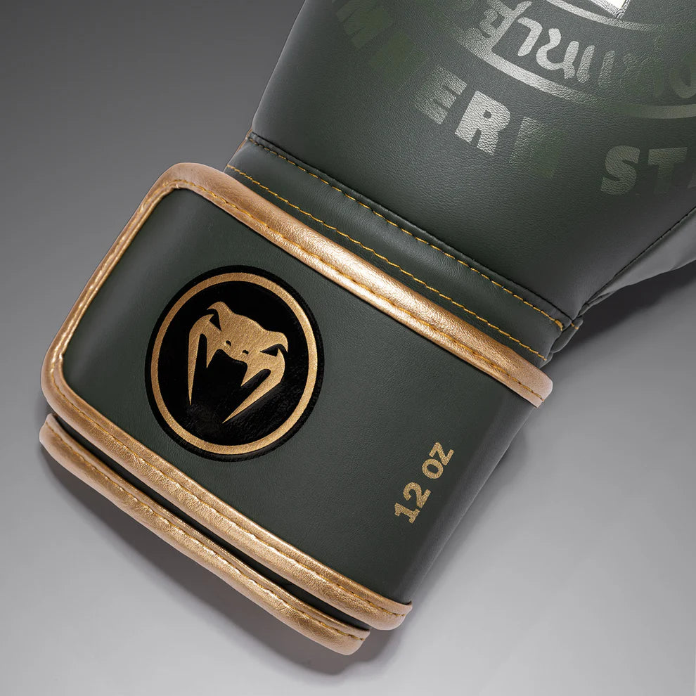 Guantes de boxeo Venum x Rajadamnern - Verde militar