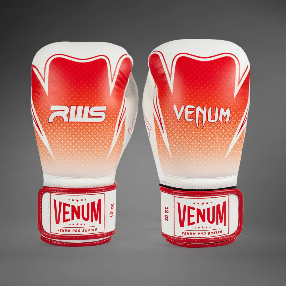 Guantes de boxeo Venum x RWS 2.0 - Blanco/Rojo