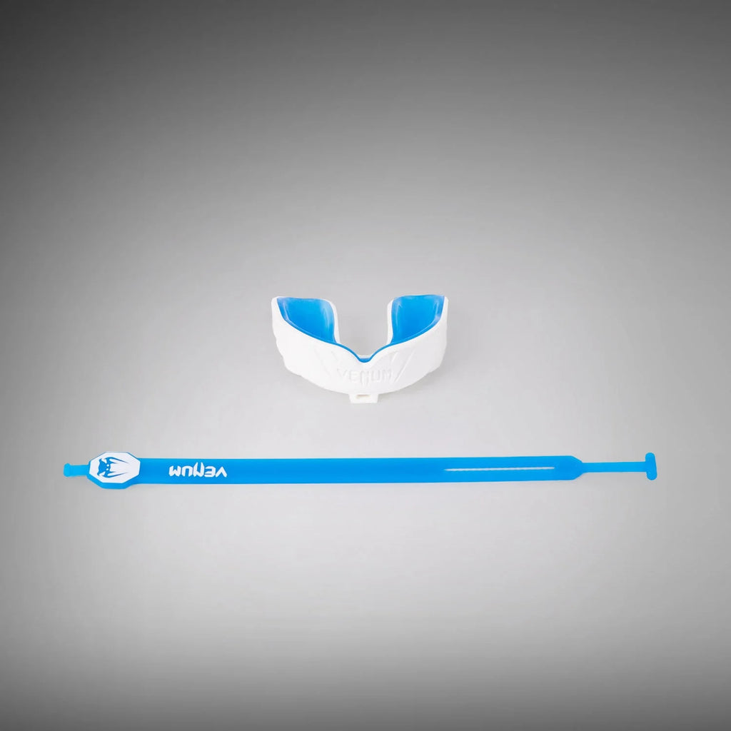 Protector Bucal Venum Challenger con/sin Correa (Blanco/Azul)