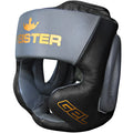 Meister Gel Full-Face Training Head Guard - Black/Charcoal/Gold - XX-Large